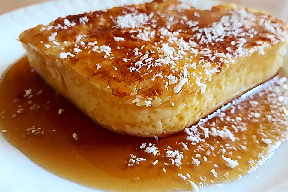 Portugiesischer Milchpudding mit Kokos