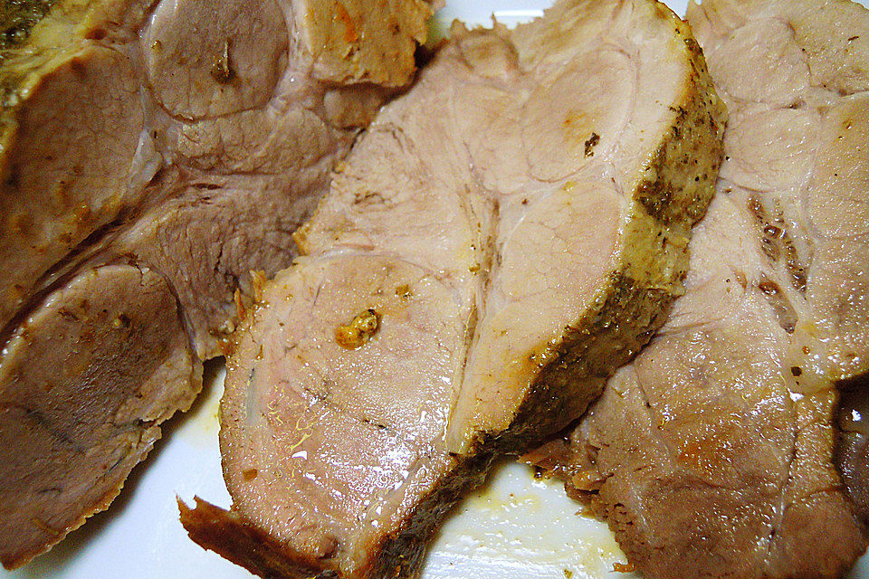 Schweinebraten in Biersoße