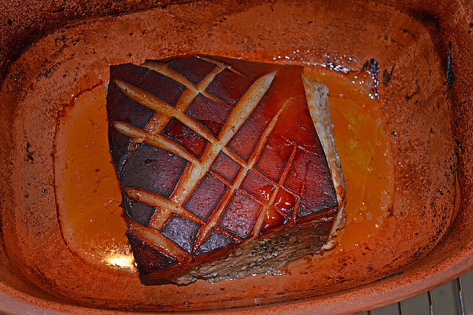 Schweinebraten in Biersoße