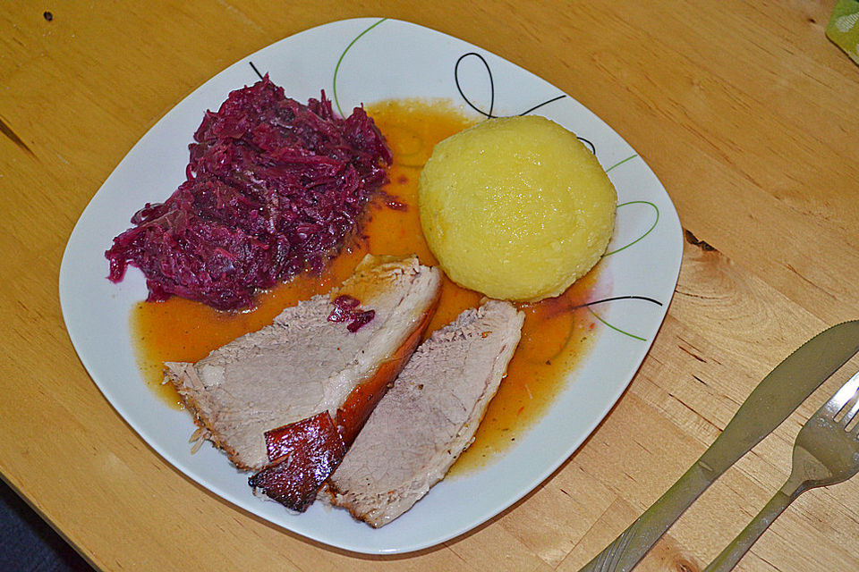 Schweinebraten in Biersoße