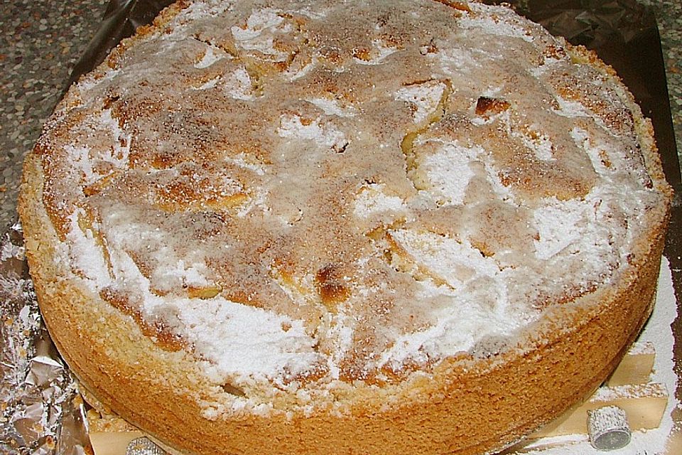 Apfel - Marzipankuchen