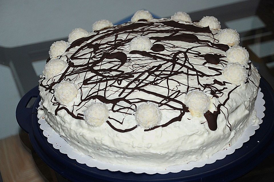 Coconut Layered Chocolate Cake