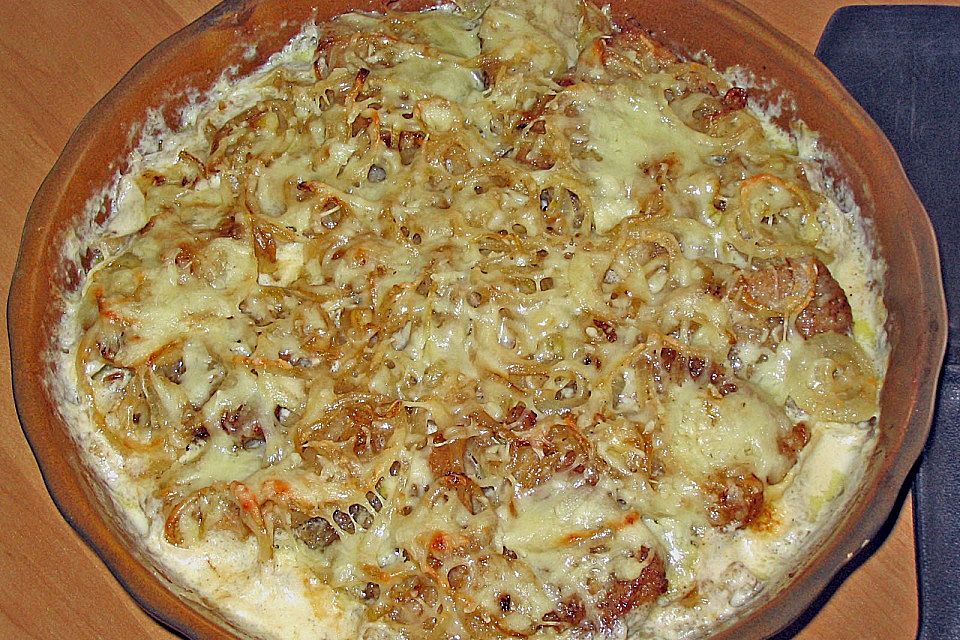 Sahne - Zwiebel - Schnitzel