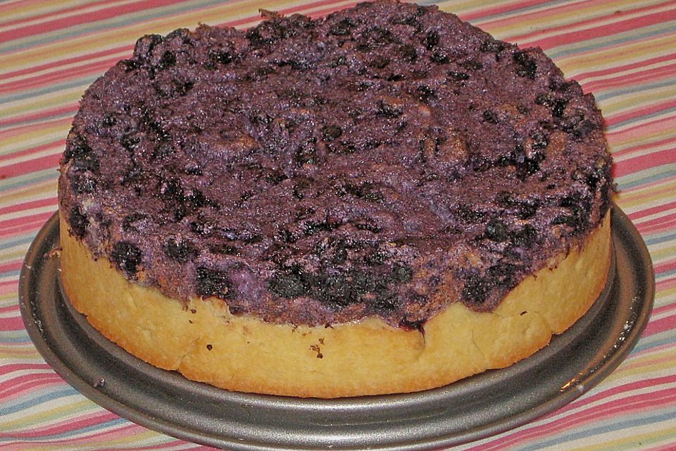 Heidelbeerkuchen mit Grießguss