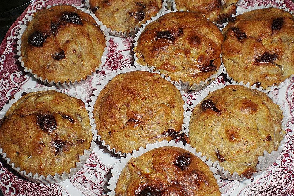 Bananen - Walnuss - Muffins