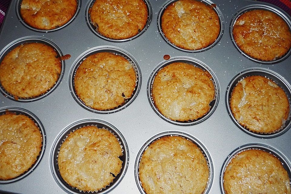 Bananen - Walnuss - Muffins