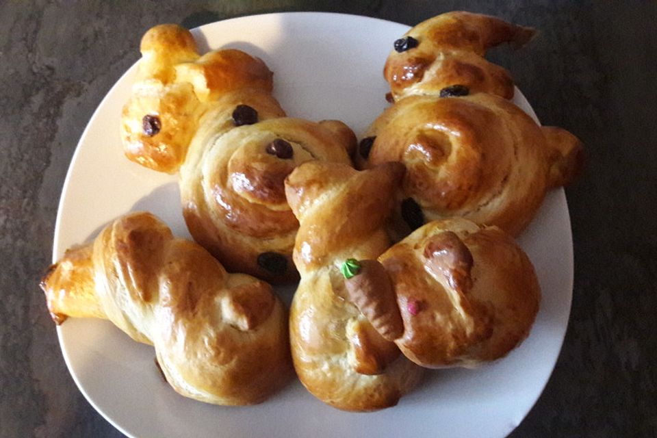 Osterhasen zum Frühstück