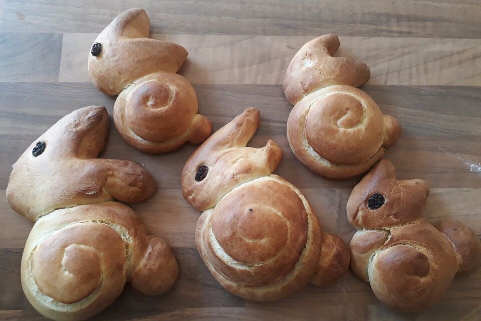 Osterhasen zum Frühstück