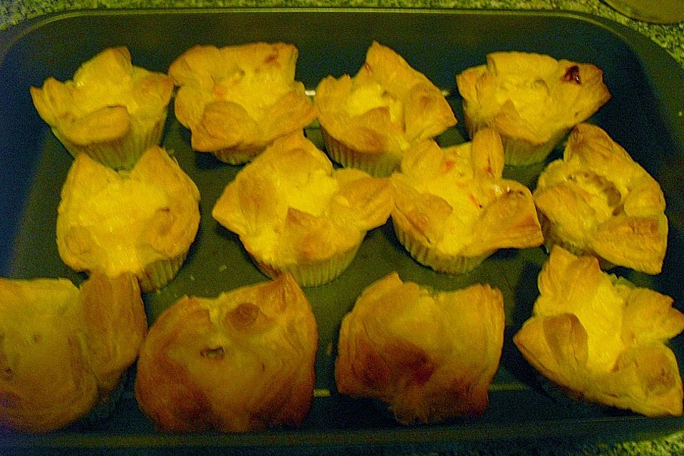 Blätterteig - Schinken - Muffins