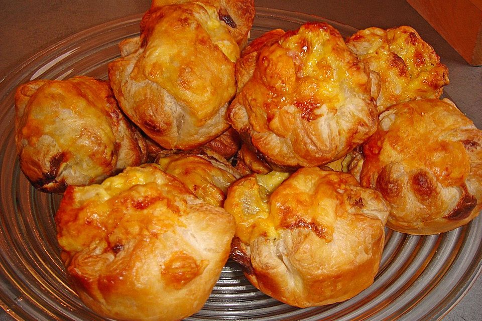 Blätterteig - Schinken - Muffins