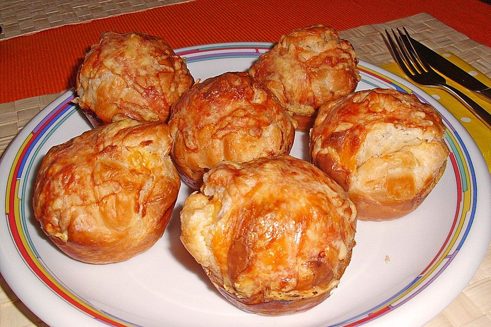 Blätterteig - Schinken - Muffins