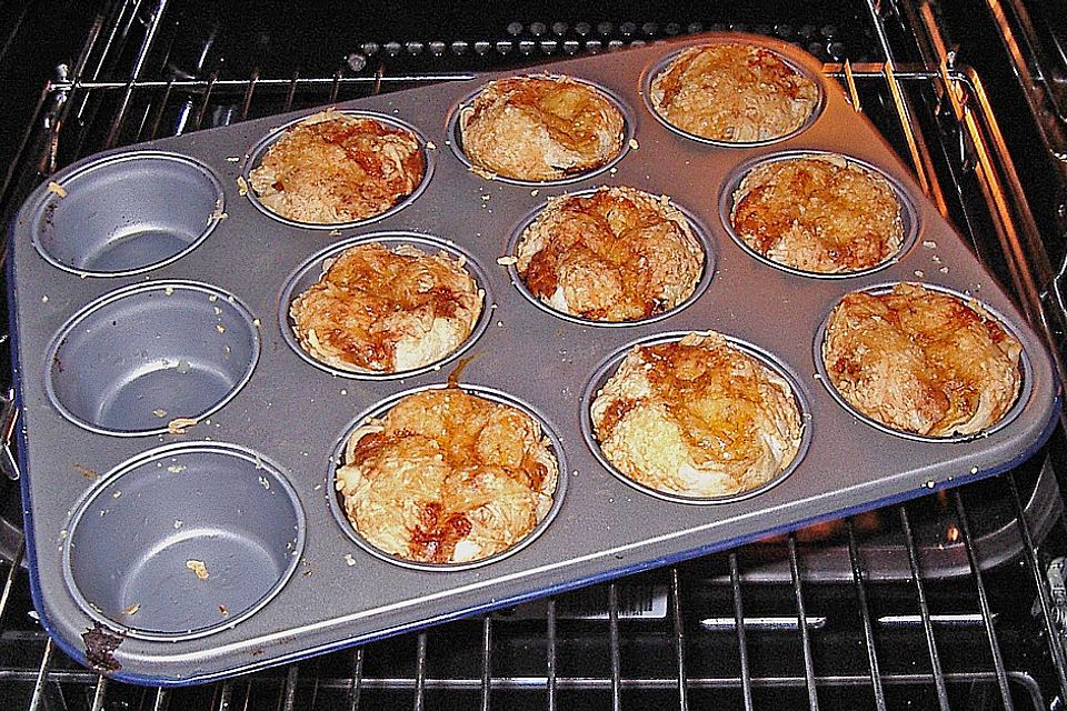 Blätterteig - Schinken - Muffins