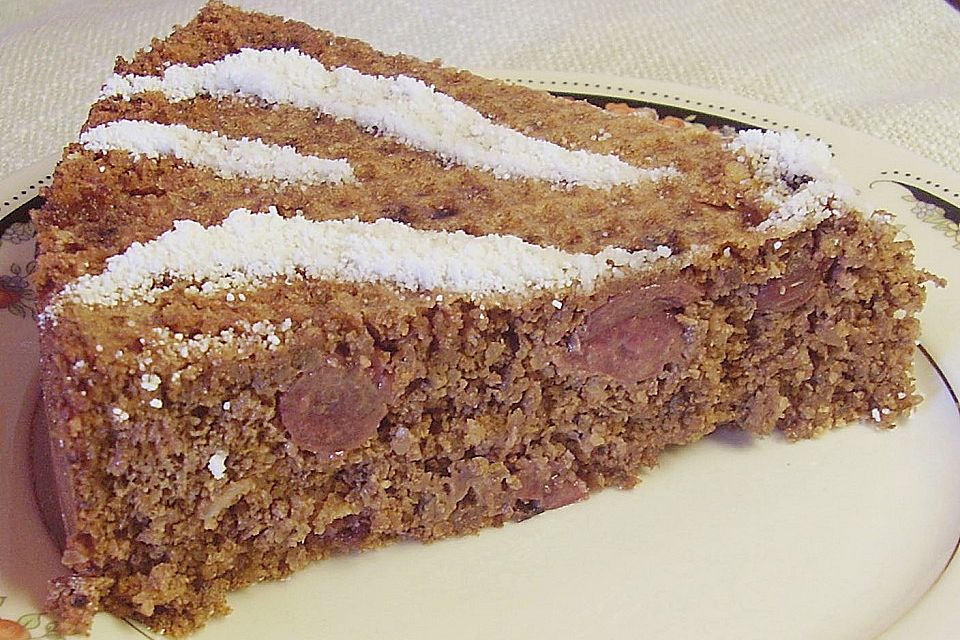 Brauner Kirschenkuchen