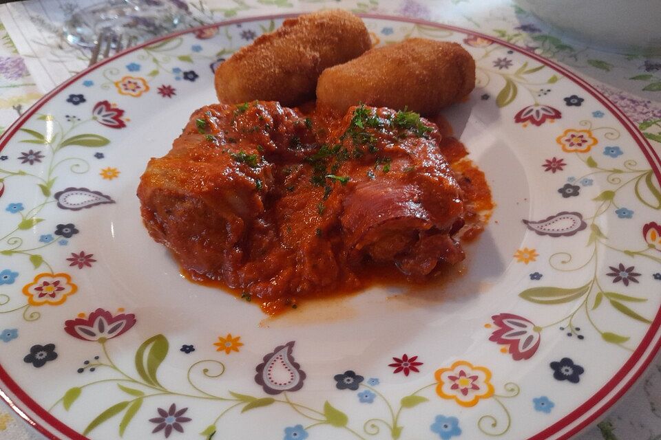 Schweinefilet in Tomatensoße