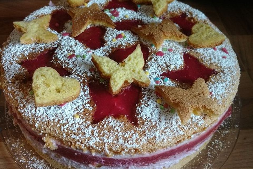 Himbeer - Käsesahne - Torte