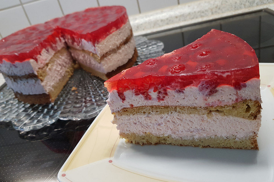 Himbeer - Käsesahne - Torte