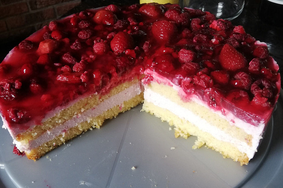 Himbeer - Käsesahne - Torte