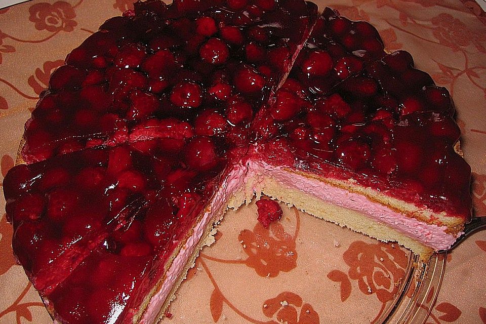 Himbeer - Käsesahne - Torte