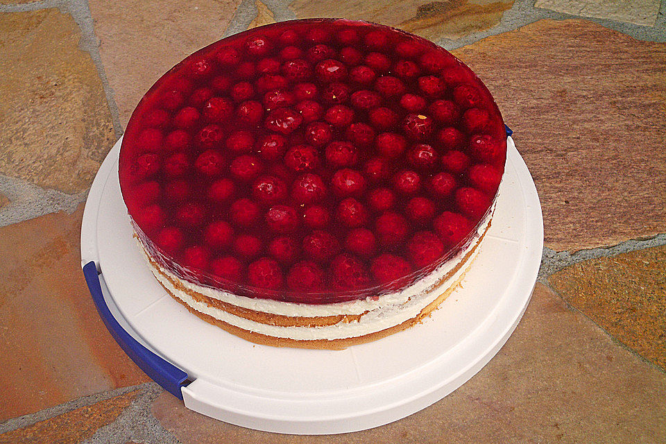 Himbeer - Käsesahne - Torte