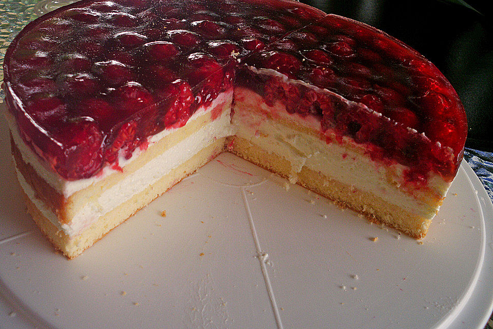 Himbeer - Käsesahne - Torte