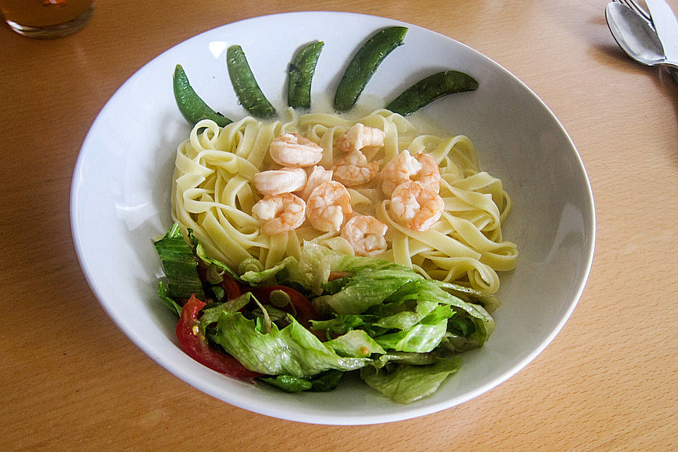 Linguine mit Garnelen