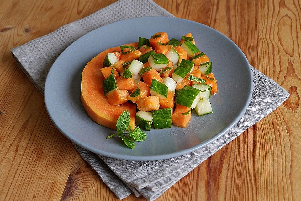 Papaya - Gurken - Salat