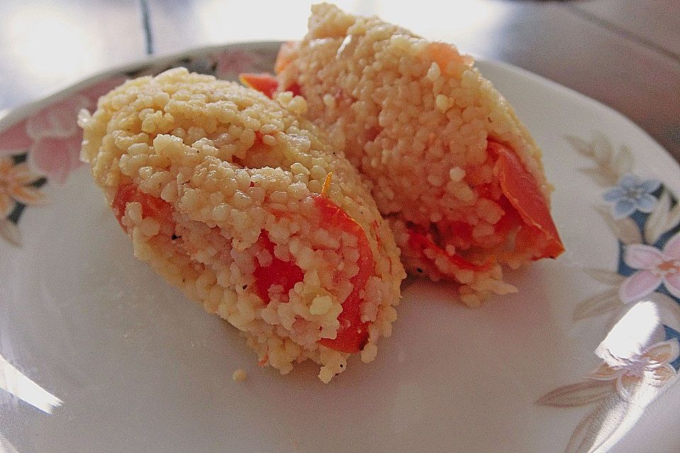 Forelle mit Tomaten - Couscous