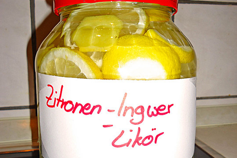 Zitronen - Ingwer - Likör