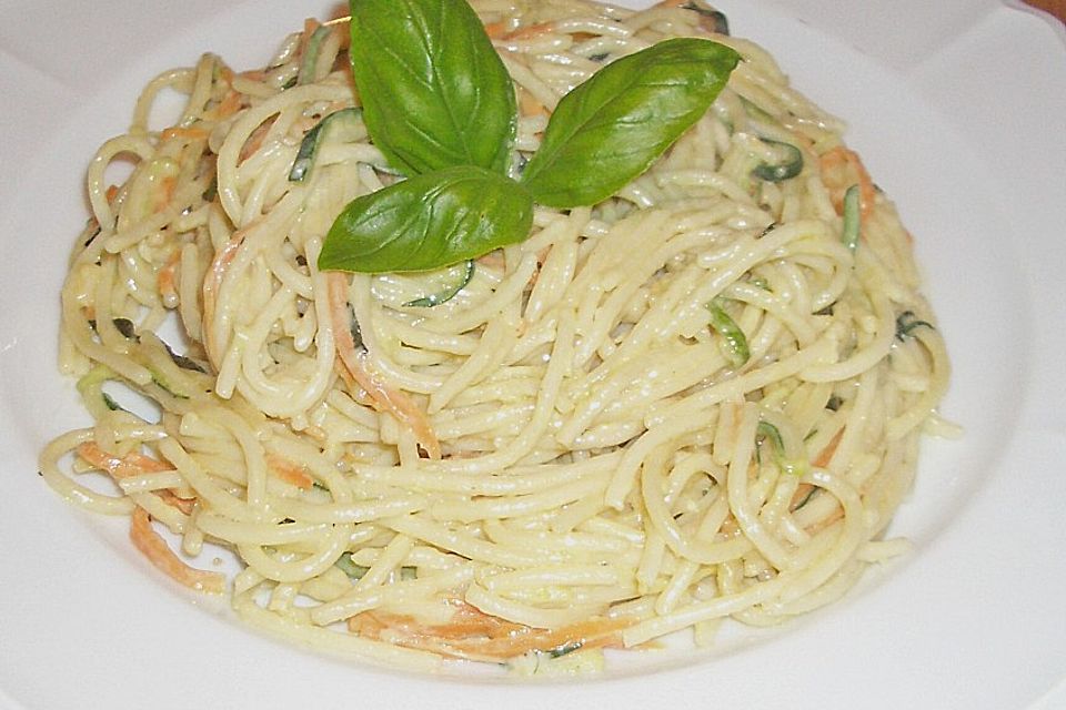 Gemüse - Sahne - Spaghetti