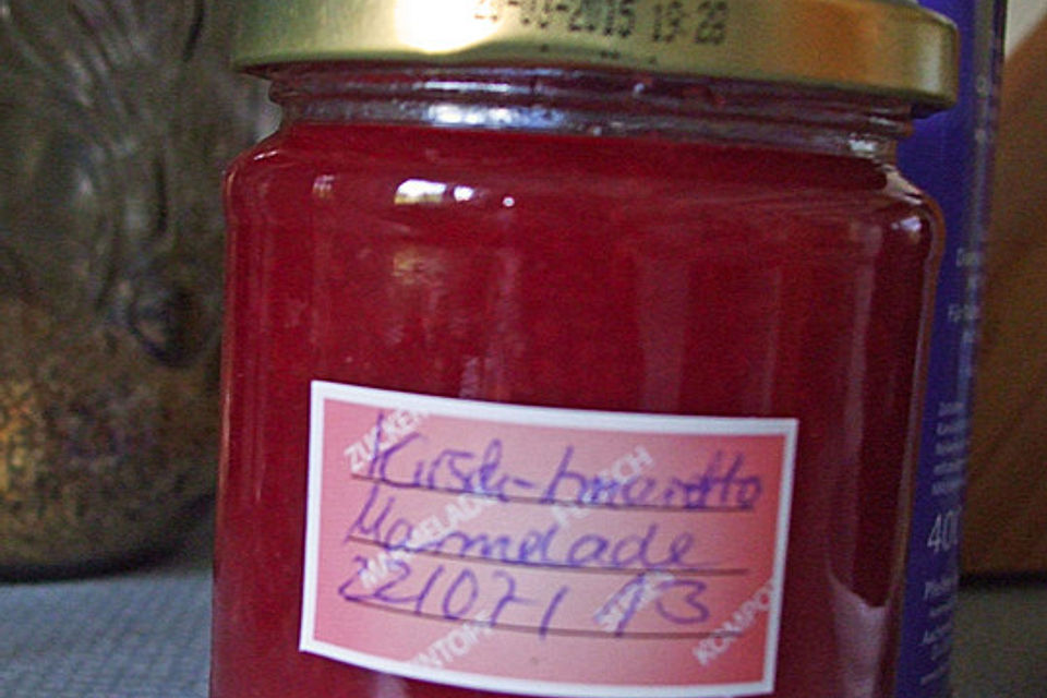 Kirschmarmelade mit Amaretto