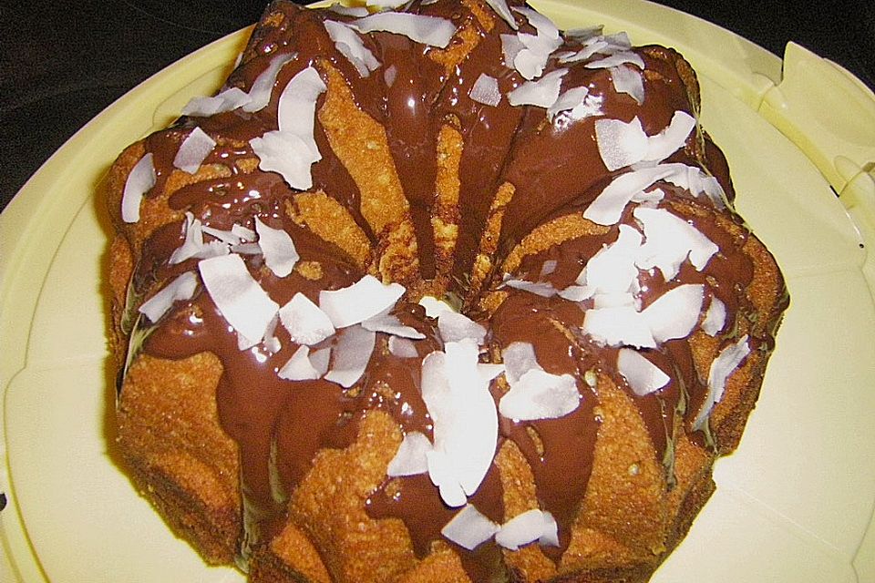 Feiner Kokos - Kakao  Kuchen