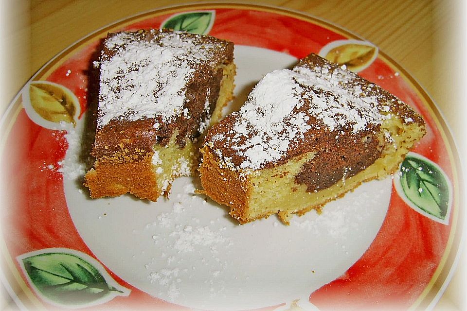 Feiner Kokos - Kakao  Kuchen