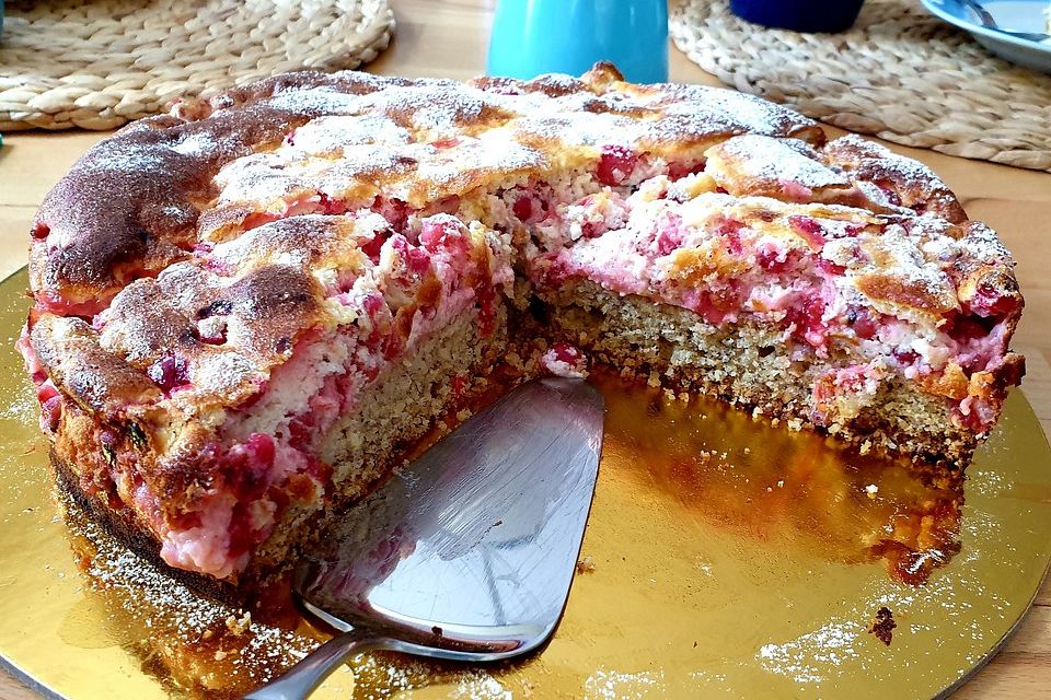 Johannisbeerkuchen mit Guss