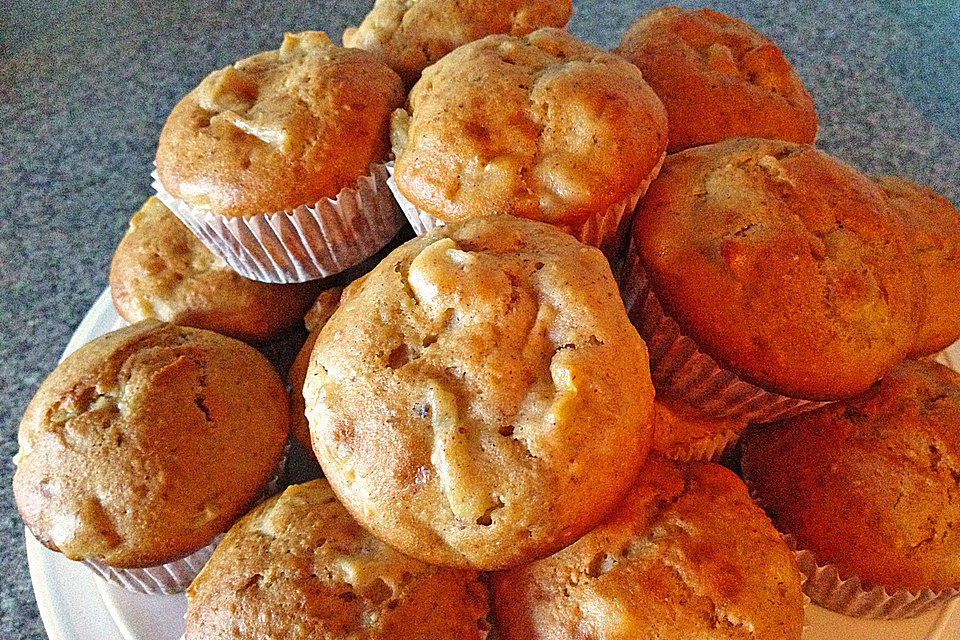 Leckere Joghurt Apfel Muffins