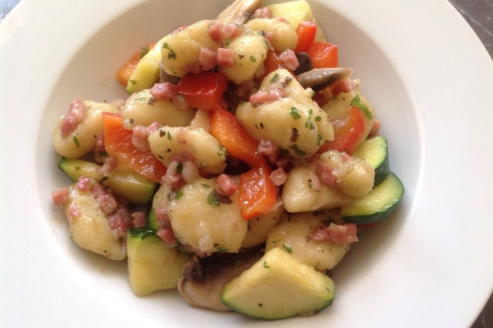 Gnocchi - Gemüse - Pfanne