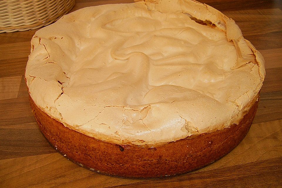 Birnenkuchen mit Baiser