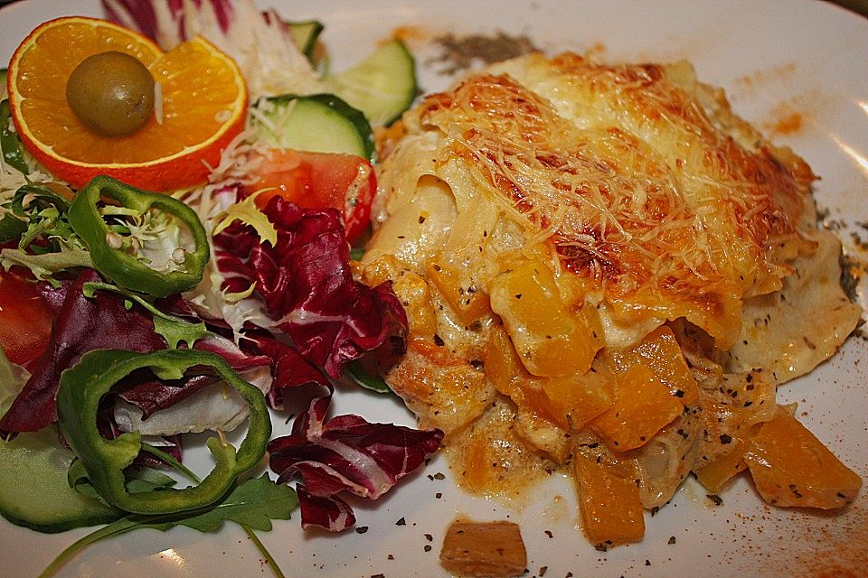 Kürbis - Lasagne