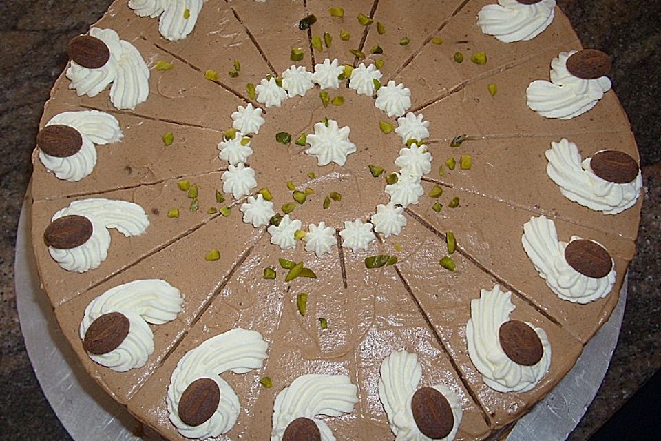 Cappuccino - Birnen - Torte