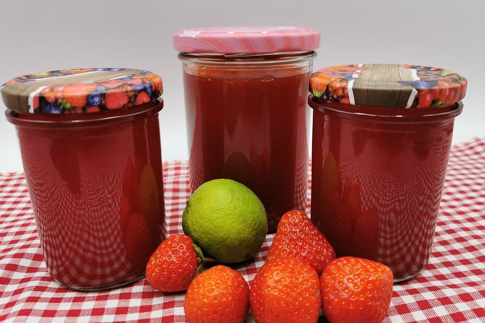 Erdbeer - Limetten - Marmelade