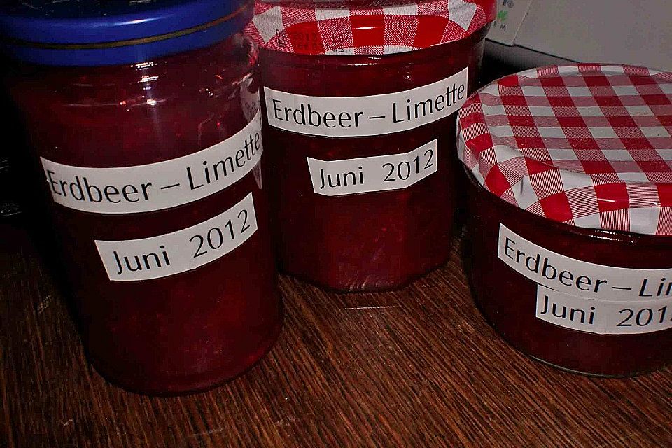 Erdbeer - Limetten - Marmelade