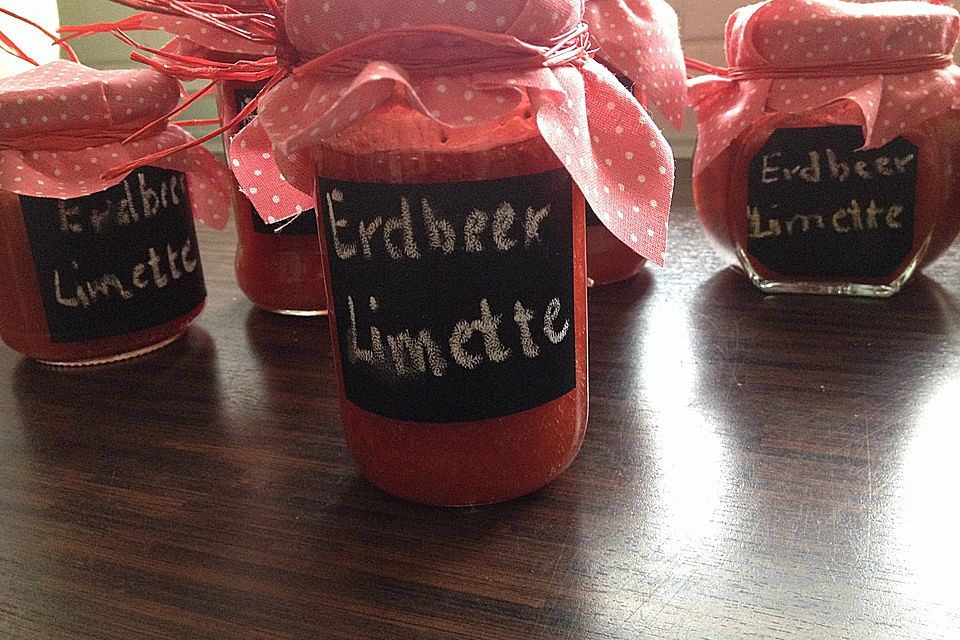 Erdbeer - Limetten - Marmelade