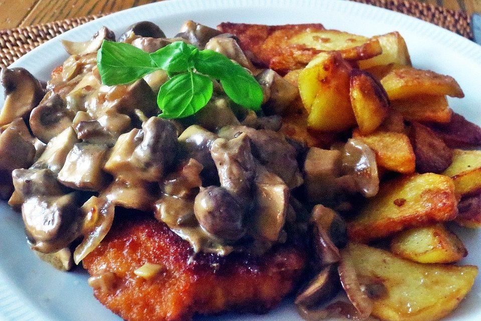 Schwäbische Jägerschnitzel