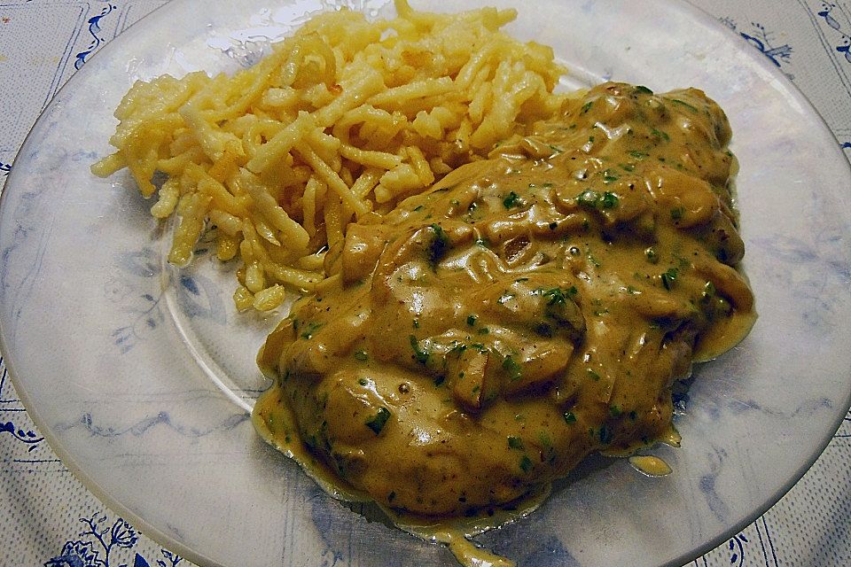 Schwäbische Jägerschnitzel