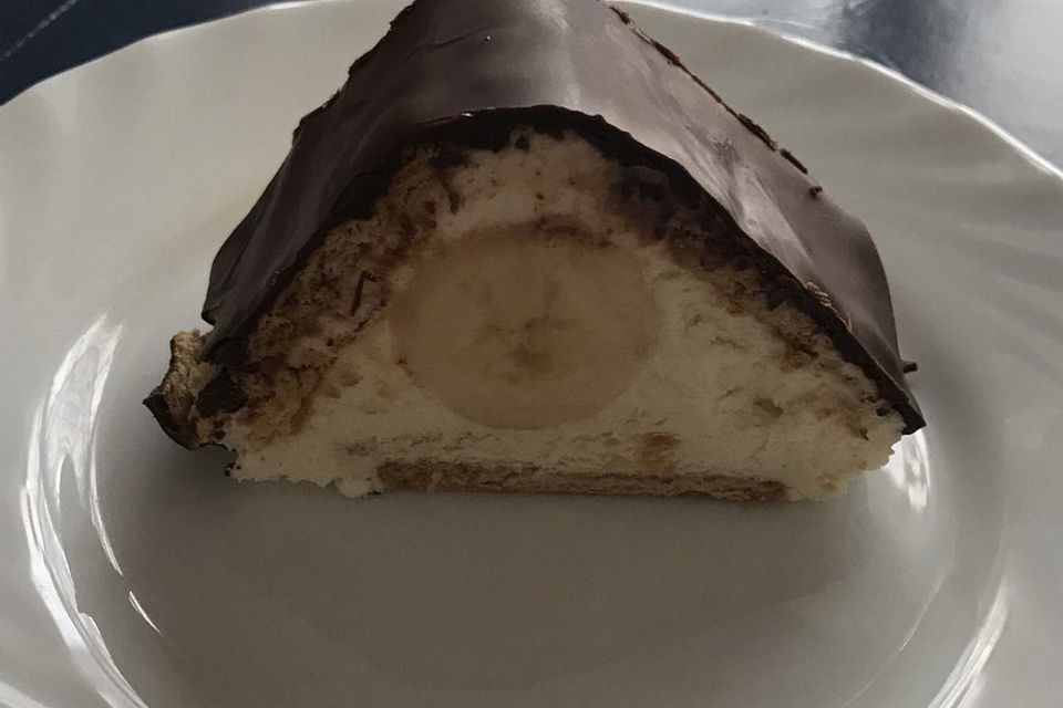 Bananen - Split - Schokokuchen