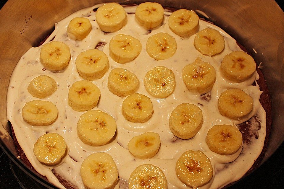 Bananen - Split - Schokokuchen