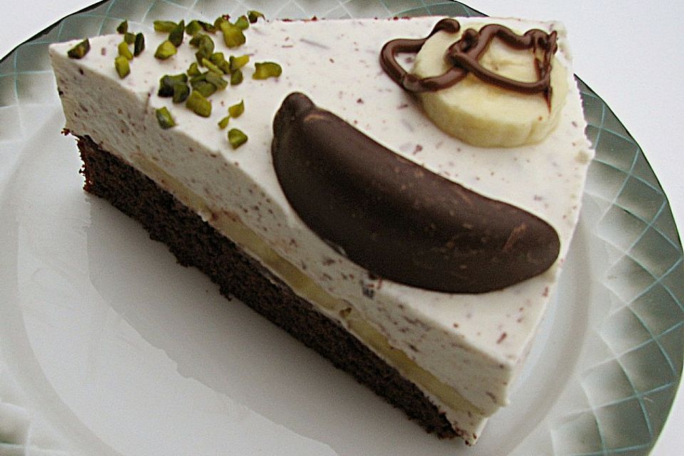 Bananen - Split - Schokokuchen