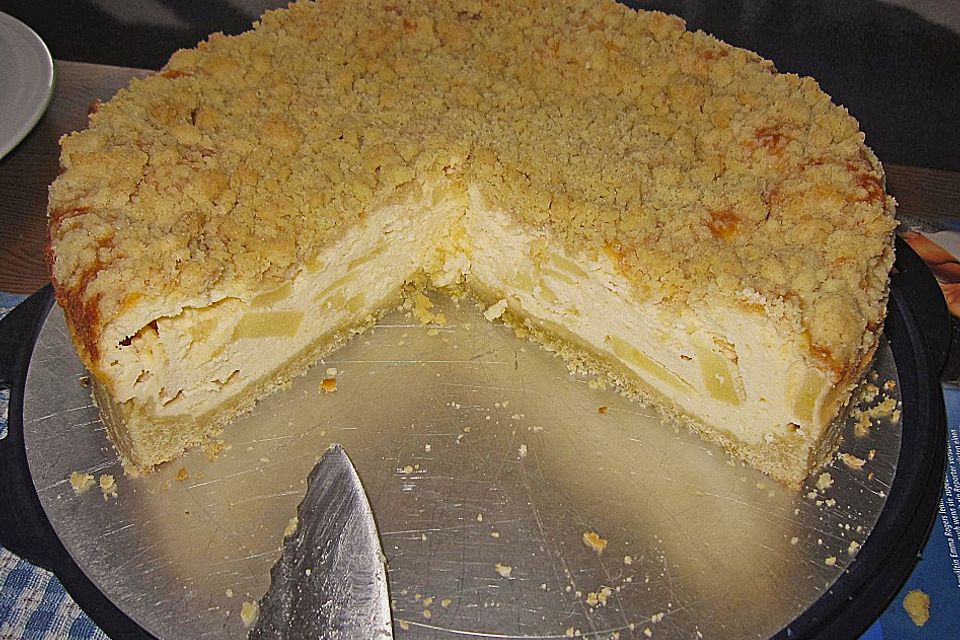 Streusel - Käsekuchen mit Äpfeln