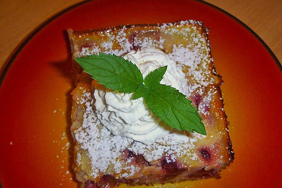 Zwetschgenkuchen mit Amarettoguss