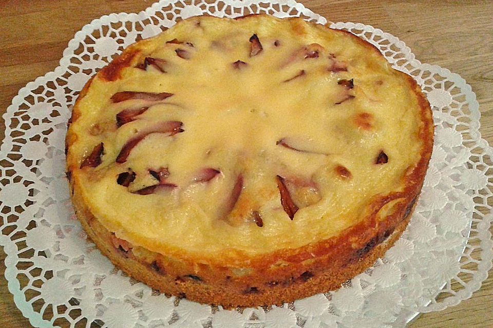 Zwetschgenkuchen mit Amarettoguss