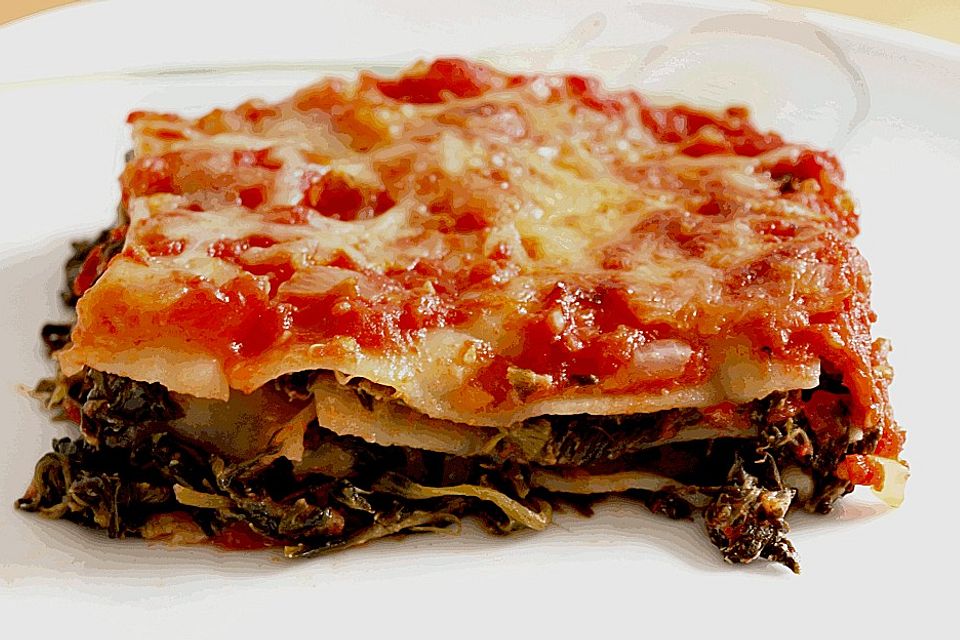 Lasagne mit Spinat